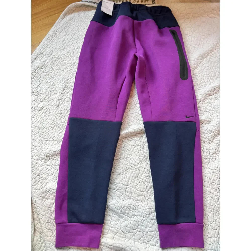 Nike Tech Youth Jogger Sweatpants Size‎ Large - Purple and Navy #454